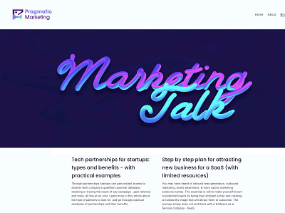 Marketing Blog Styling branding design ui