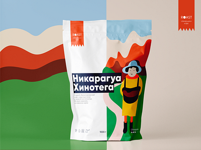 Coffee packaging illustration packaging typography