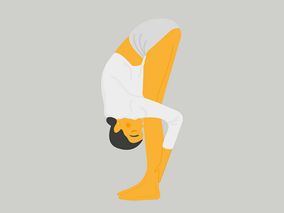 Yoga girl hello dribble hellodribbble illustration illustrator yoga