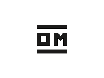 OM Logo architecture brand brand identity design graphic design identity lettering logo logotype media odessa ukraine