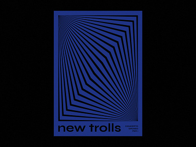 New Trolls: Concerto Grosso Per I album deepblue designer graphicdesgn music newtrolls night oldies poster print