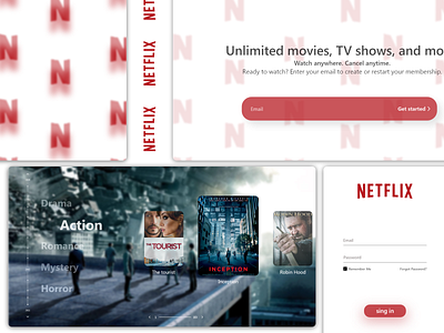 Netflix Redesign UI & UX netflix product design resdesign ui ui design ui ux uidesign ux web