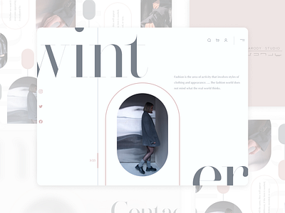 Parody Website branding clothes website design fashion landingpage minimal product design ui web web design