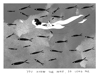 You Know The Way - Illustration black colors creative illustration illustration art illustrations procreate white