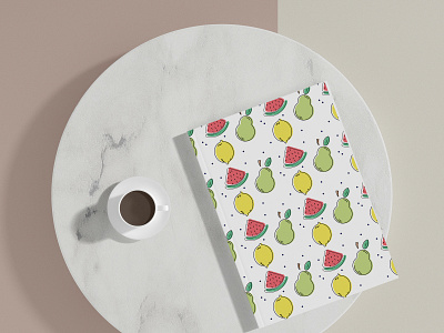 Fruit pattern. Adobe Illustration.