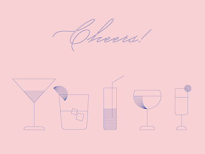 Drink icons. Adobe Illustrator