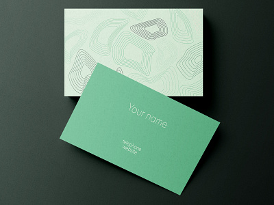 Minimalistic business card design. Adobe Illustrator