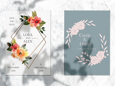 Several invitation options for your wedding 💍💐💒
