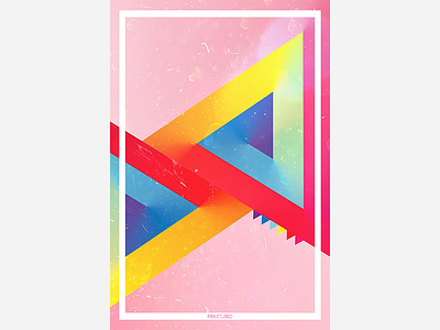 Happy Triangles clean colors illustrator minimal photoshop poster simple