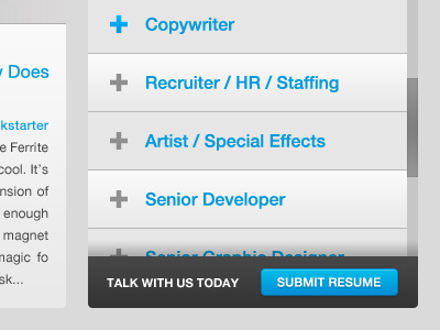 Minimal Job Board blue clean gray helvetica helvetica neue minimal scroll bar simple submit ui web