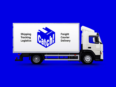 Identity design, delivery truck 3d auto blue branding car catch corporate delivery design freight graphic design identity logistics logo logotype package parcel transportation truck typography