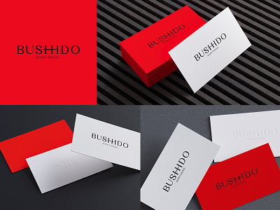 «BUSHIDO» - security services branding bushido business card corporate design graphic design identity japanese katana kendo logo logotype red ronin samurai security security service sword