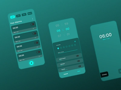 Alarm App alarm alarm app alarm clock alarmclock figma figma design light light theme light ui stopwatch switch time timer ui ui ux ui design uidesign