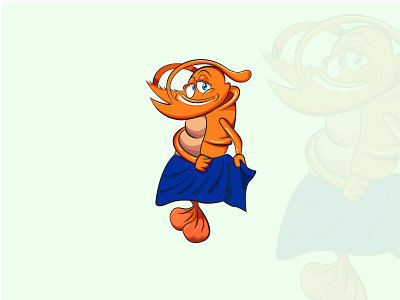 FUNNHY SHRIMP LOGO | SEA FOOD LOGO art beach logo cartoon fish logo funny cartoon illustration logo shrimp logo