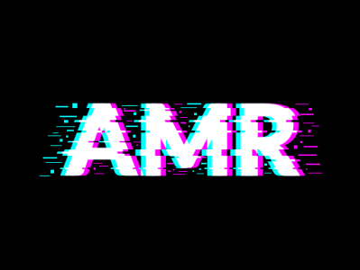 AMR Glitch Text effect blue colors design illustration photoshop purple typography word