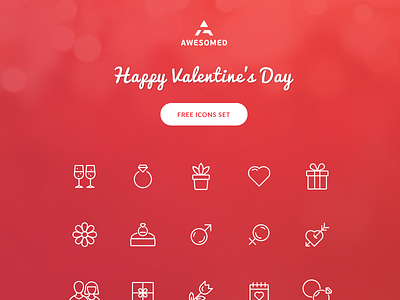 Free Valentine's day icon set free happy icon illustration love valentine wedding