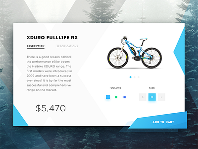 Bike e-commerce product page