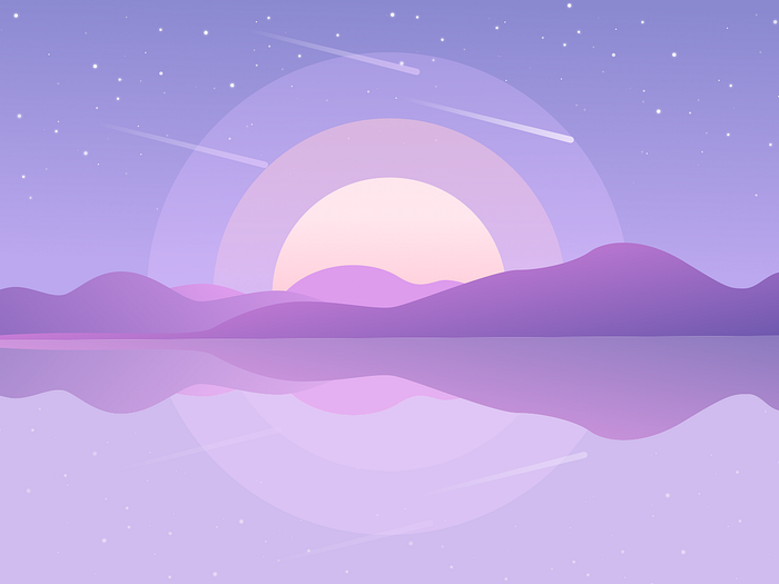 Stars are falling, make your wishes by Awsmd on Dribbble