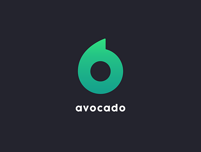 Avocado abstract app logodesign logotype