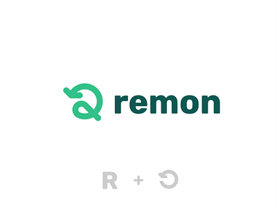 Remon logo brand branding business design graphic design illustration lettermark logo logo animation logo design logo mark logobrand logodesign logomark logos logotype mark minimalist monogram simple