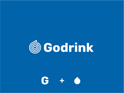 Godrink logo design aqua best brand branding business design drinklogo flatdesign graphic design identity lettermark logo logomaker mark minerallogo monogram simple vector waterlogo