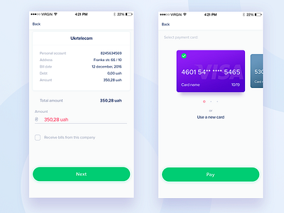 Portmone redesign concept app card ios pay payment redesign system