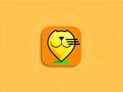 App icon concept app appicon cat design icon location location pin mobile mobile app pin sketch tracking tracking app