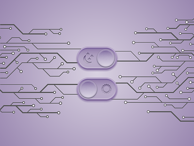 DailyUI015 - On/Off Switch circuit dailyui dark day design interface light mode moon night on off on off switch sketch sun switch switch button ui ui design uidesign