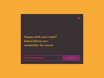 DailyUI026 - Subscribe dailyui design newsletter overlay pop up sketch subscribe subscribe form subscription ui web web design