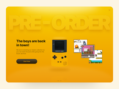 Pre-Order pop-up design desktop order page pop popup pre order product ui up web