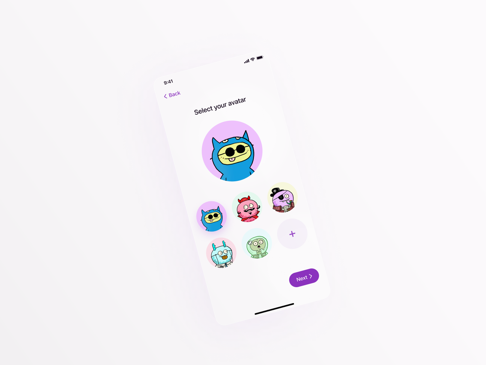 Avatar selection by mike double on Dribbble