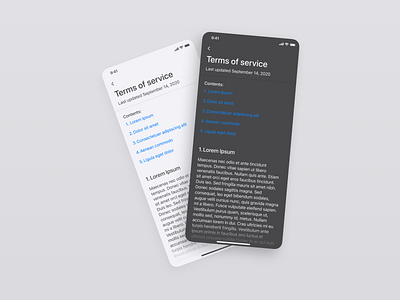 Terms of Service app design mobile mobile app terms of service ui