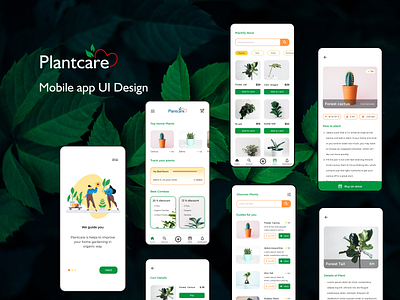 Plantcare Mobile app UI Design