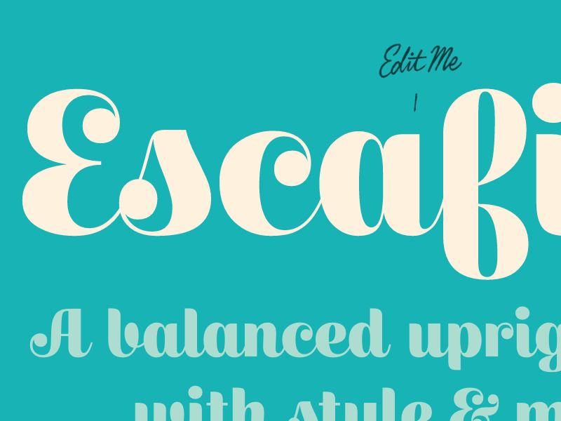 escafina.losttype.com editable escafina losttype specimen typeface