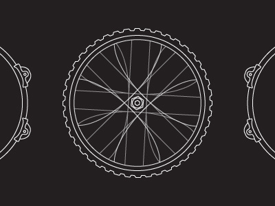 Bike-a bike hexagon illustration linear tire vector