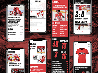 The app's concept for the hockey club Avtomobilist Ekaterinburg app apps concept concept design concepts design hockey mobile app mobile app design mobile apps mobile design mobile ui russia sport sports sports app sports design ui ui design