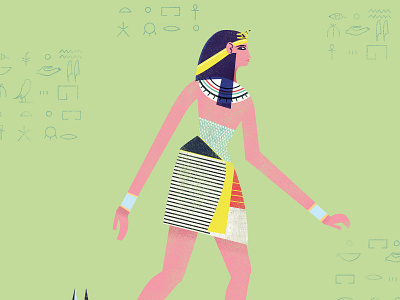 walk like an egyptian color design fun illustration motion pattern photoshop