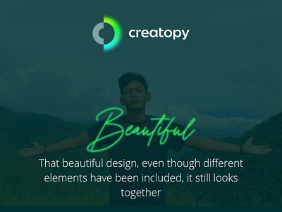 The beauty of a design art branding clean design flat graphic design logo minimal typography ui