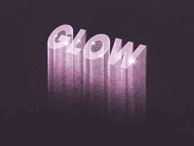 Glow blur design glow gradient graphic design highlight illustration motion blur procreate texture typography