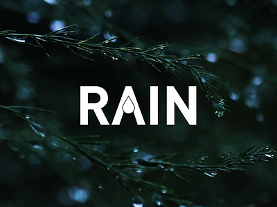 Rain Logo graphic design logo rain rain logo ui