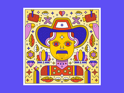 Colombian Style Illustration | Man art direction carnival carnival in columbia columbia design graphicdesign illustration man south america vector