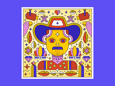 Colombian Style Illustration | Man