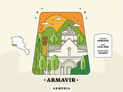 Armavir / Armenia architecture armenia armenia strong armenianchurch artwork badgedesign church design city illustration cometoarmenia design graphic design illustration landscape lineart peaceforarmenia town vector village