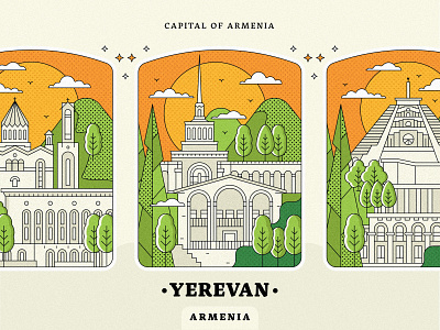 Illustrations of Yerevan