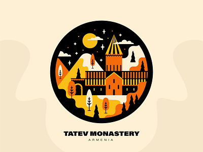 Tatev Monastery | Armenia architecture armenia armenian architecture artwork come to armenia design graphicdesign illustration landmark peace for armenia tatev tatev monastery vector