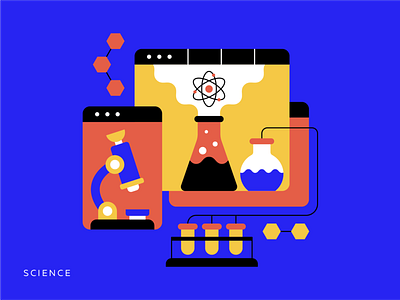 Illustration for Icons8 / Science