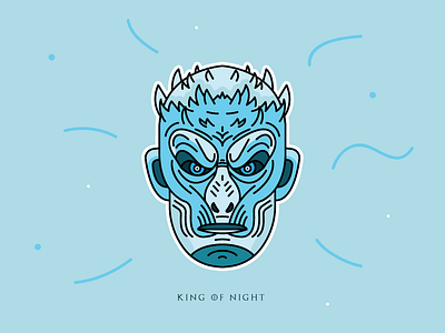 King Of Night / Game of Thrones character gameofthrones graphicdesign hbo illustration kingofnight lineart lines sticker