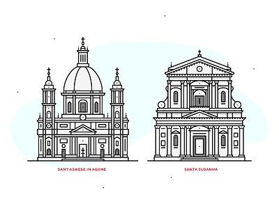 Rome | line illustrations