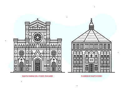 Florence | line illustrations building church city design florence graphicdesign illustration italy line lineart lineillustration outline outline illustration street travel vector