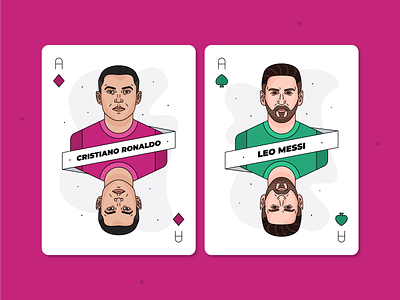 Cristiano Ronaldo & Lionel Messi / Playing Cards